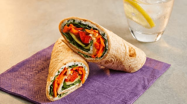 Grilled Veggie Wrap.