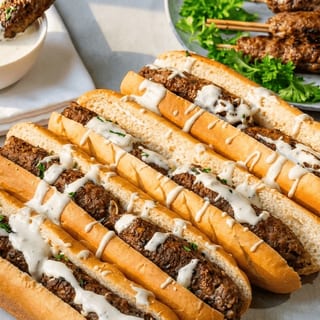 Beef Kofta Kebab Wrap