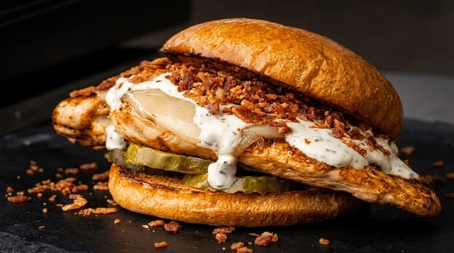 Chicken Bacon Burger.